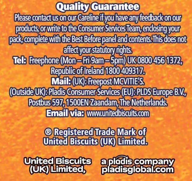 McVitie's Jaffa Cakes Original Biscuits Snack Pack, 6 x 3 Cakes, 198 g
