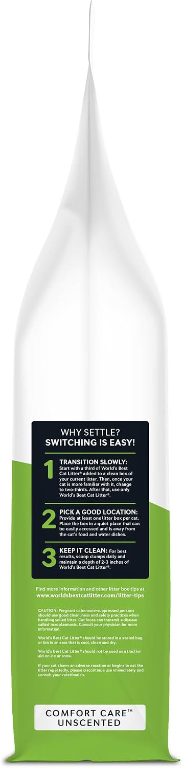 WORLD'S BEST CAT LITTER Comfort Care Unscented, 28-Pounds