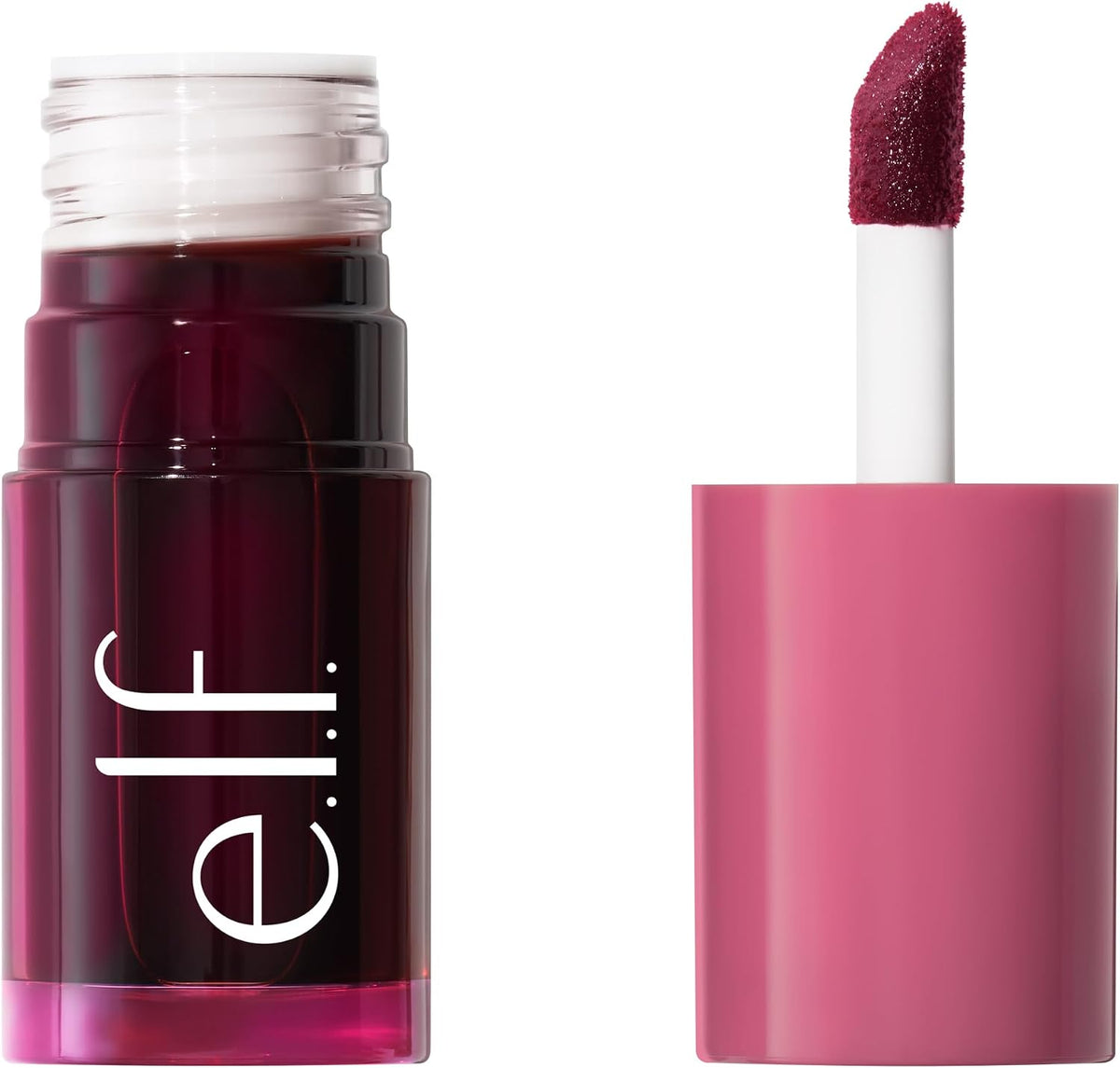 e.l.f. Sheer For It Blush Tint, Multi-Use, Long-Lasting Lip & Cheek Makeup, Creates A Natural Flush Finish, Vegan & Cruelty-Free, Plums Up