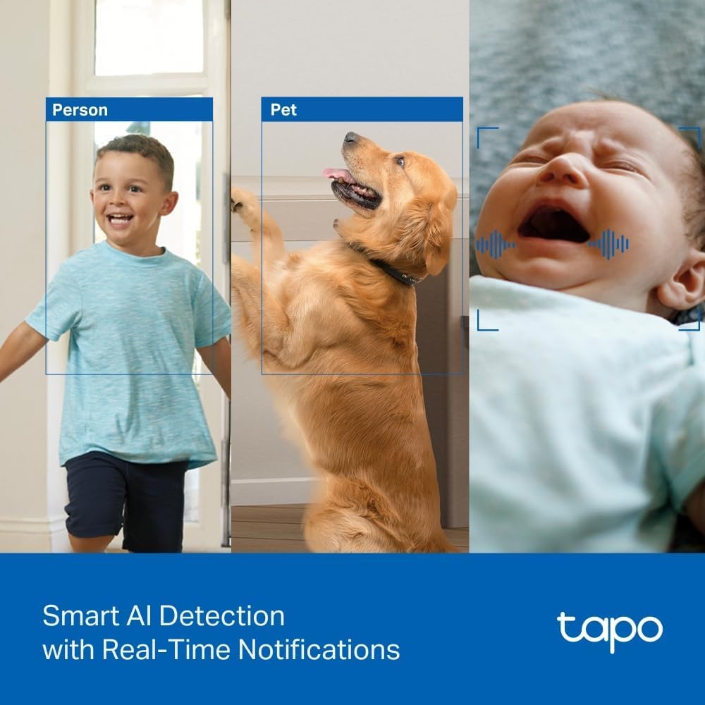 Tapo C200 Full HD Pan/Tilt Indoor Security Camera Pet Camera House Security