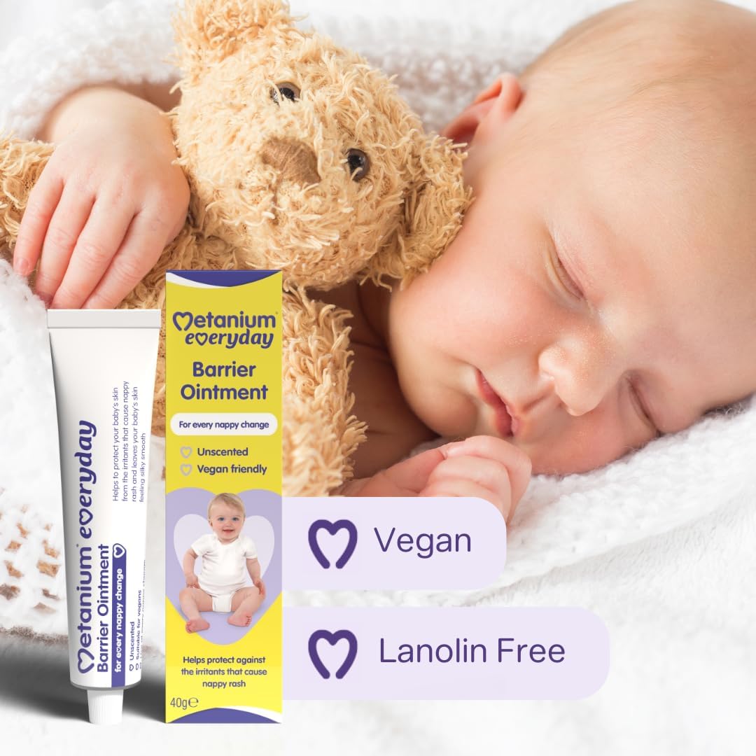 Metanium Everyday Barrier Ointment, Nappy Rash Protection, 40g Tube