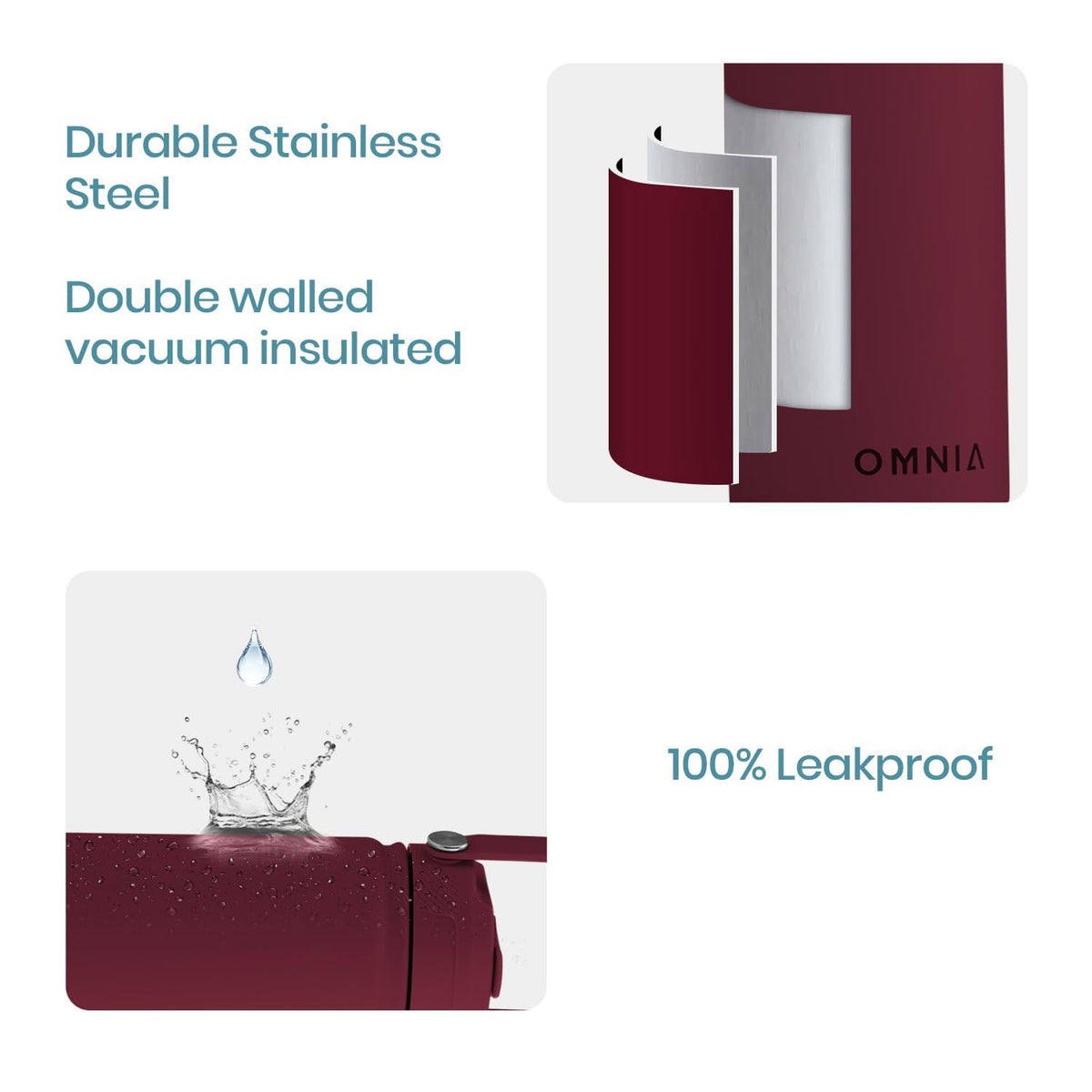 Vacuum Insulated Stainless Steel Water Bottle, 2 Lids (Straw & Spout) Leakproof, BPA-Free, Reusable Flask Ideal for Travel and Outdoors (Gradient Purple - 750 ml)