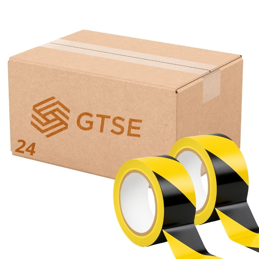 GTSE 50mm x 5m Black Anti Slip Tape, High Traction, Strong Grip Abrasive, Non Skid Tape for Indoor/Outdoor Use, Tread Warning Tape