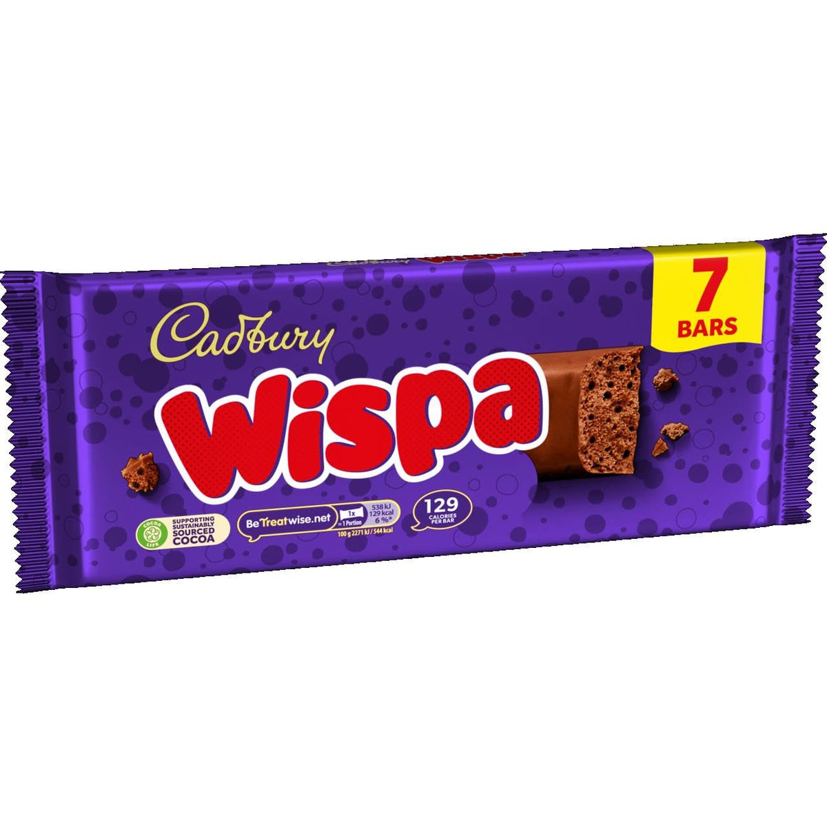 Cadbury Wispa Chocolate Bar, Smooth Milk Chocolate, 4 x 27.9 g (Pack of 1)