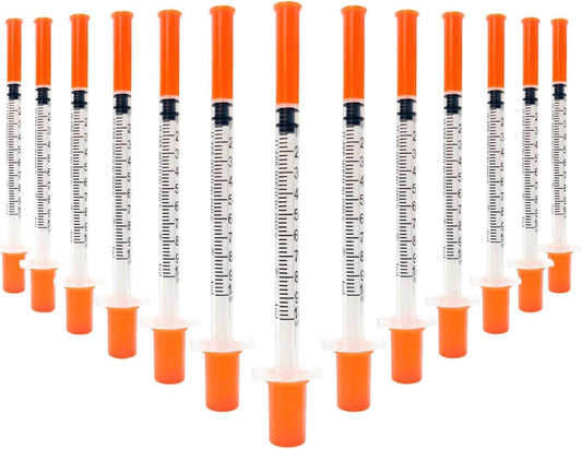 1ml Syringes 31G 8mm, 20-Pack Individually Sealed
