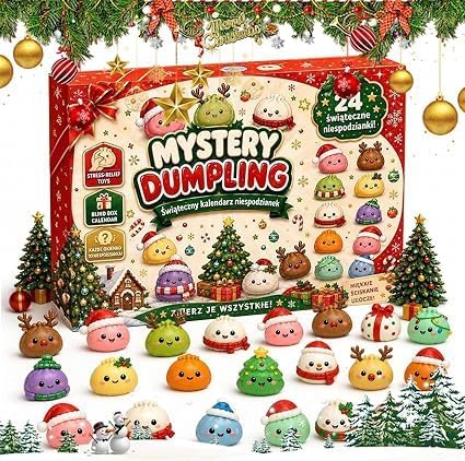 Squishy Advent Calendar 2026 With 24day Squishies Dumpling Christmas，B