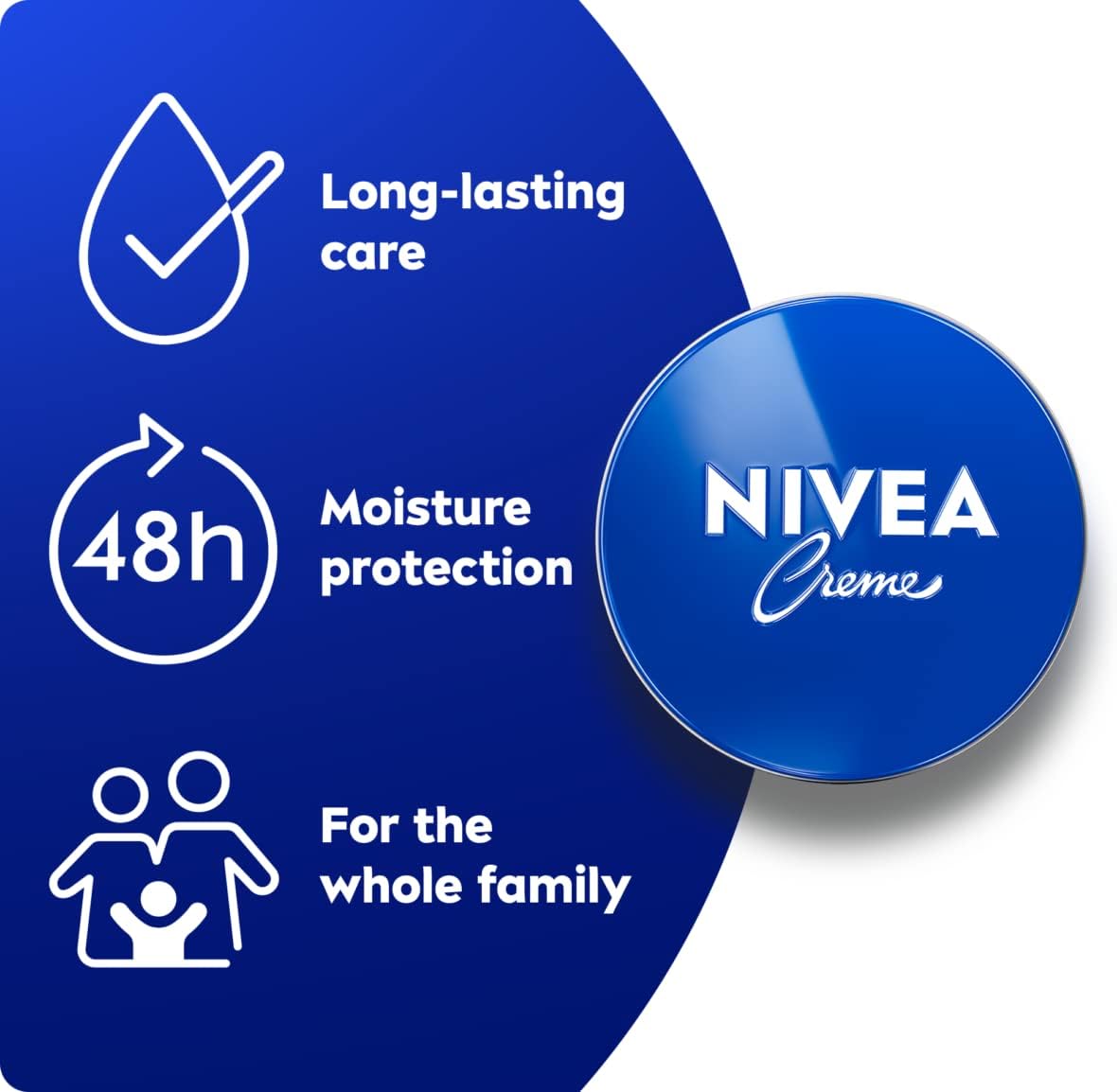NIVEA Creme Moisturising Cream for Face, Body and Hands, 400 ml
