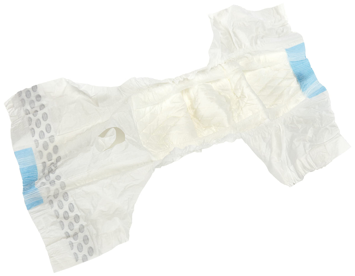 Simple Solution Disposable Dog Diapers for Female Dogs, Super Absorbent Leak-Proof Fit with Wetness Indicator for Excitable Urination, Incontinence or Females in Heat - 12 Pack