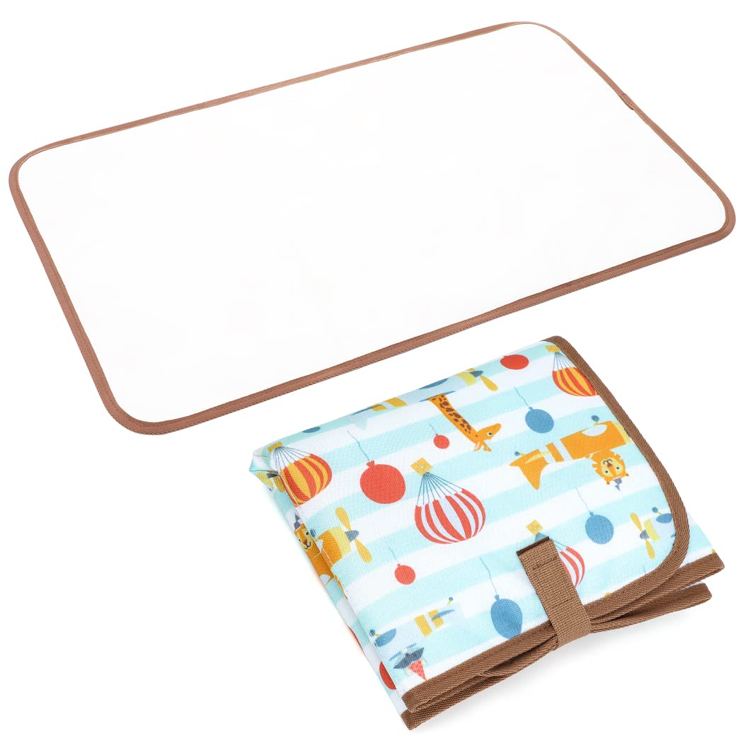 Lekebaby Foldable Travel Changing Mat Portable Baby Change Mat, Grey