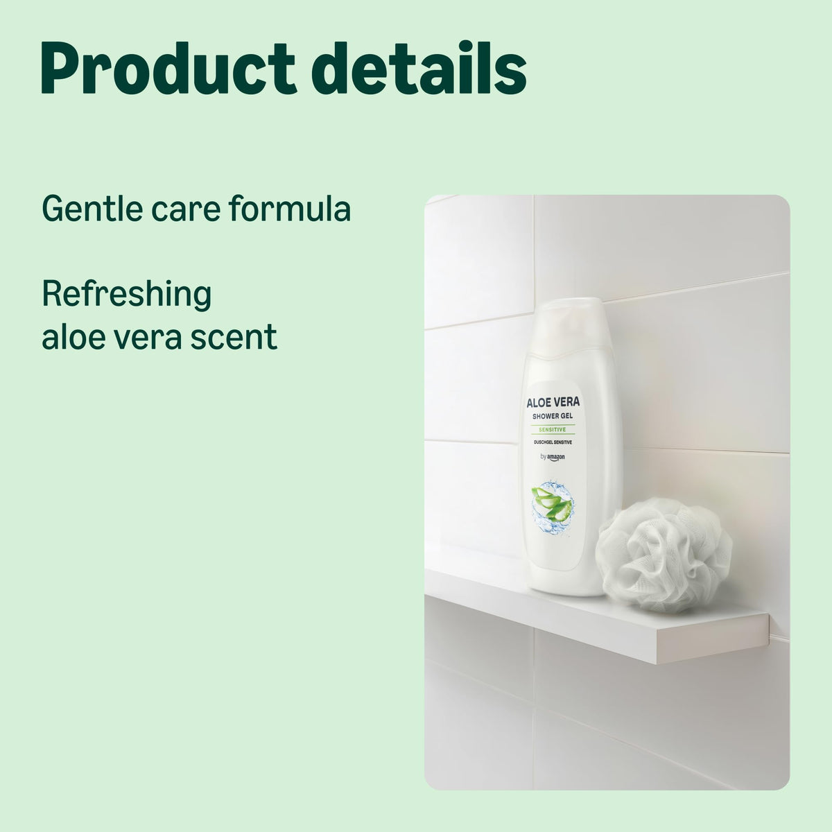 by Amazon Vanilla & Coconut Shower Gel, 2 x 500ml