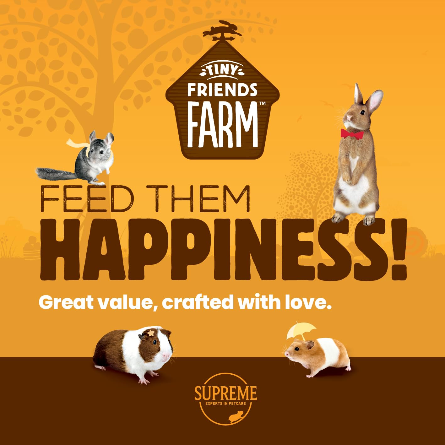 Supreme Petfoods Tiny Friends Farm Harry Hamster Fruity Nutty Mix, Various