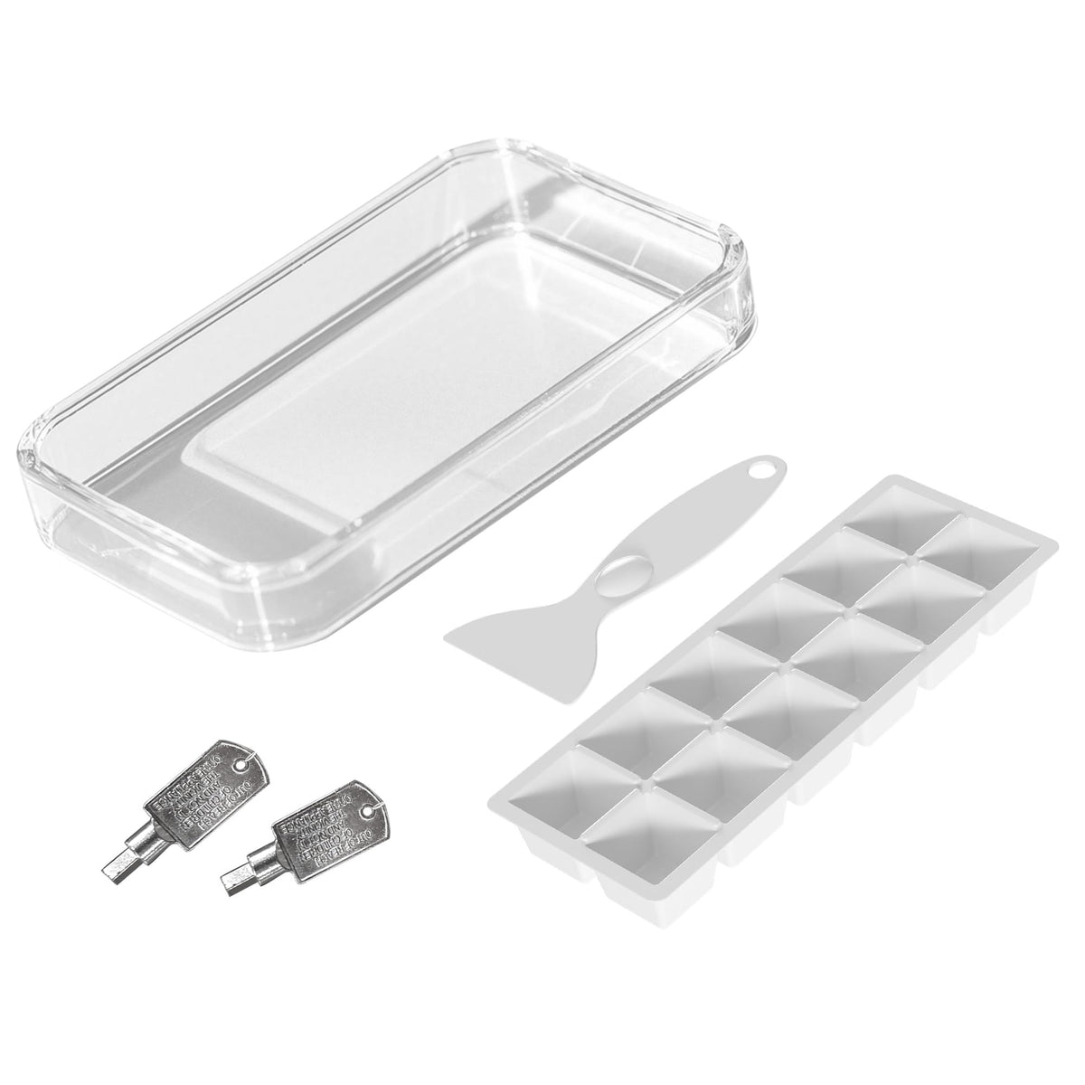 HOMCOM 46L Table Top Mini Fridge with Ice Box, Reversible Door, Cream