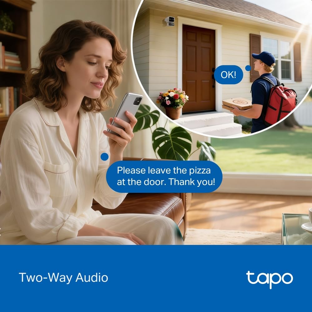 Tapo C216 2K 3MP Pan/Tilt Indoor Outdoor Security Camera Spotlights Camera