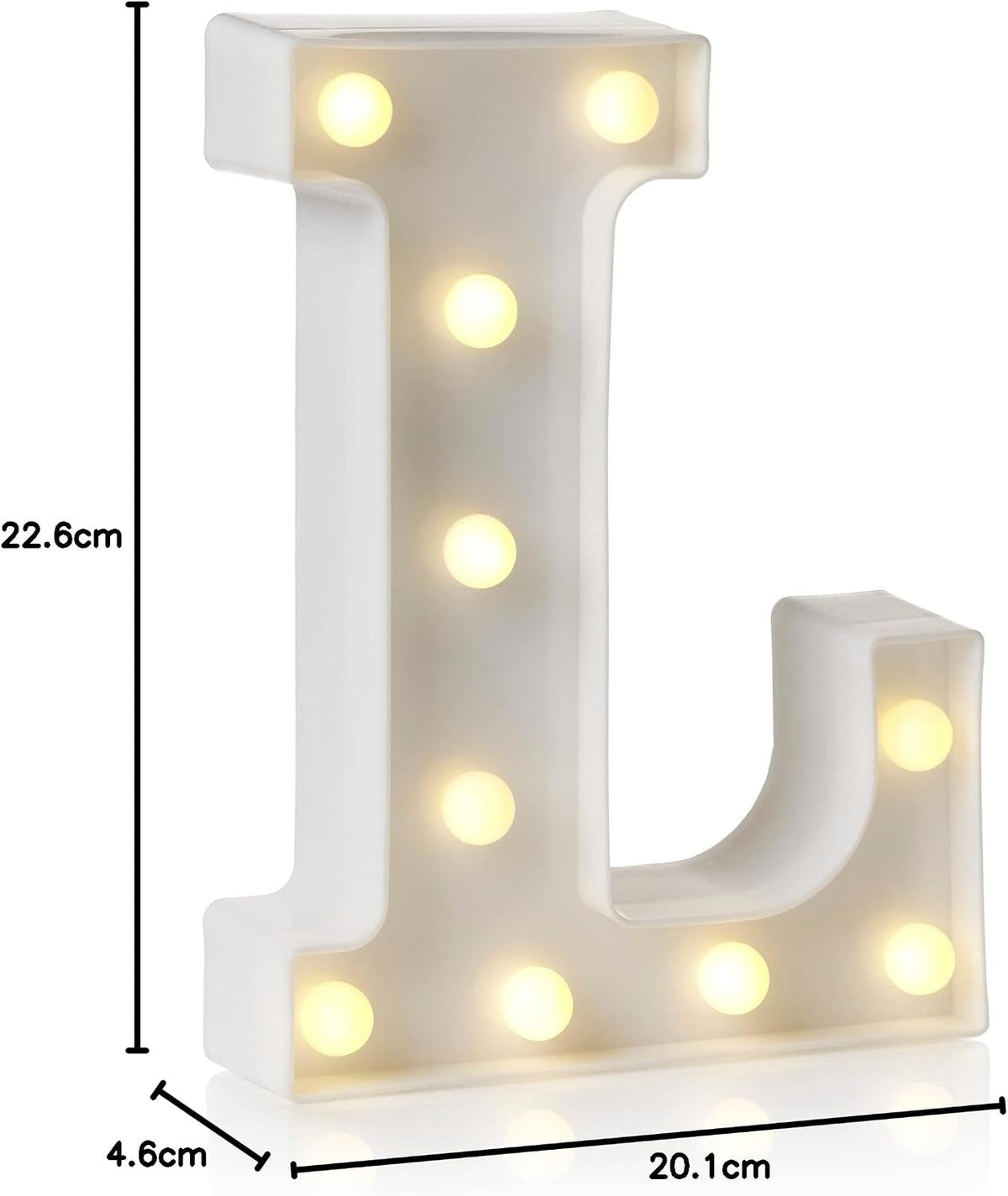 Auraglow LED Light Up Letter C Sign, Battery Powered Party Decoration