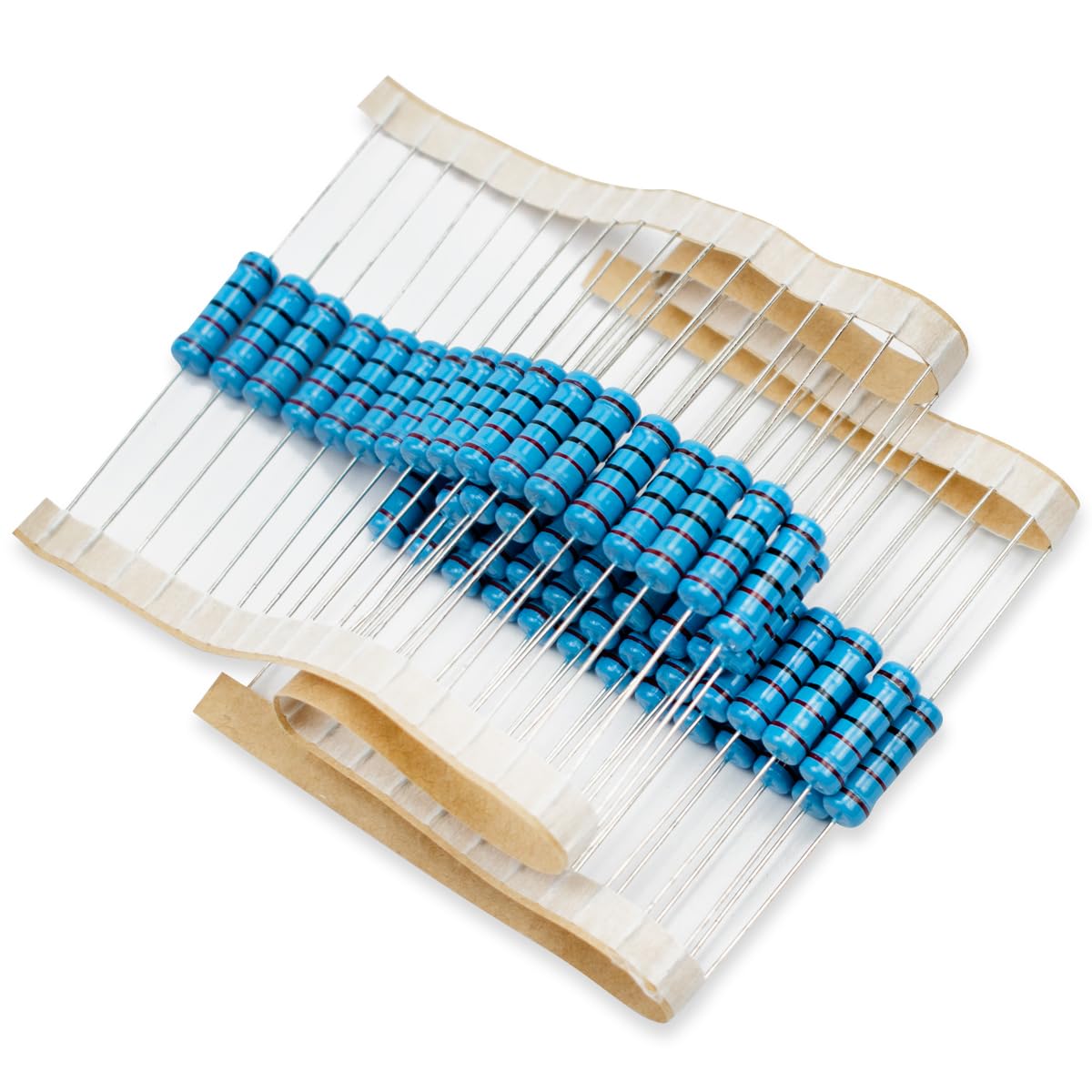 50 Pcs 1W 1% Tolerance 0.1 Ohm Metal Film Resistor Resistance for DIY Project and Experiments