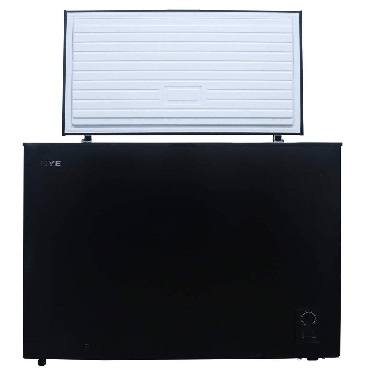HYE Chest Freezer - 205L Capacity, Freestanding Design, Black