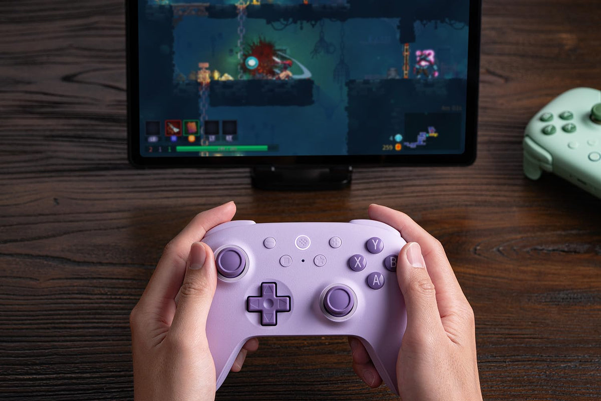 8Bitdo Ultimate 2C Wireless Controller for Windows PC and Android, with 1000Hz Polling Rate, Hall Effect Joysticks and Hall Triggers, and Remappable L4/R4 Bumpers (Peach)