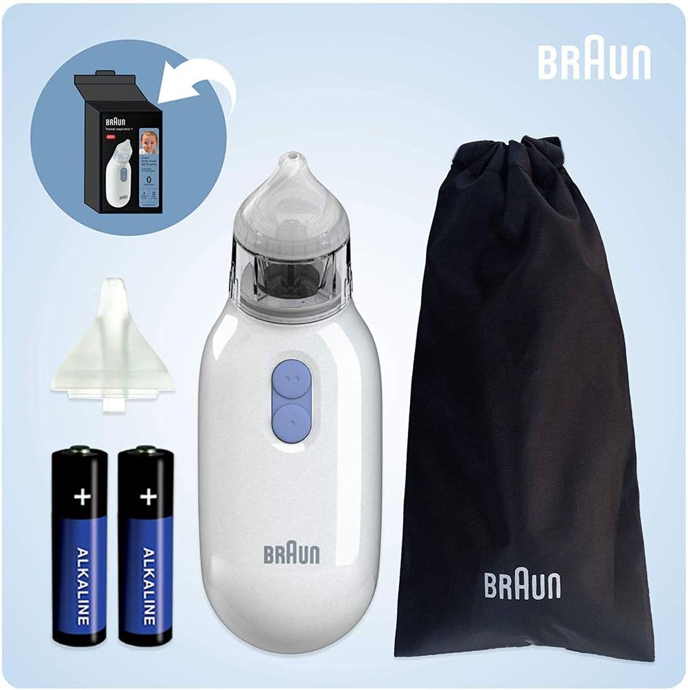 Braun Nasal Aspirator 1 | Mucus Remover | Electric Suction Power
