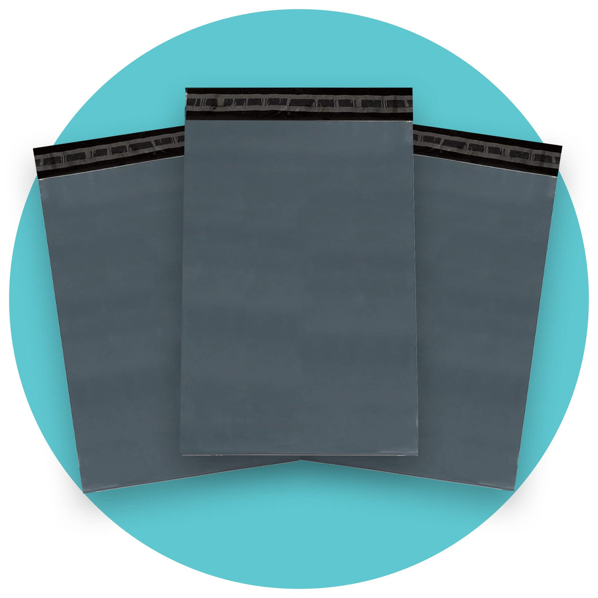 Triplast 6 x 9-Inch Plastic Mailing Postal Bag - Grey (Pack of 100)