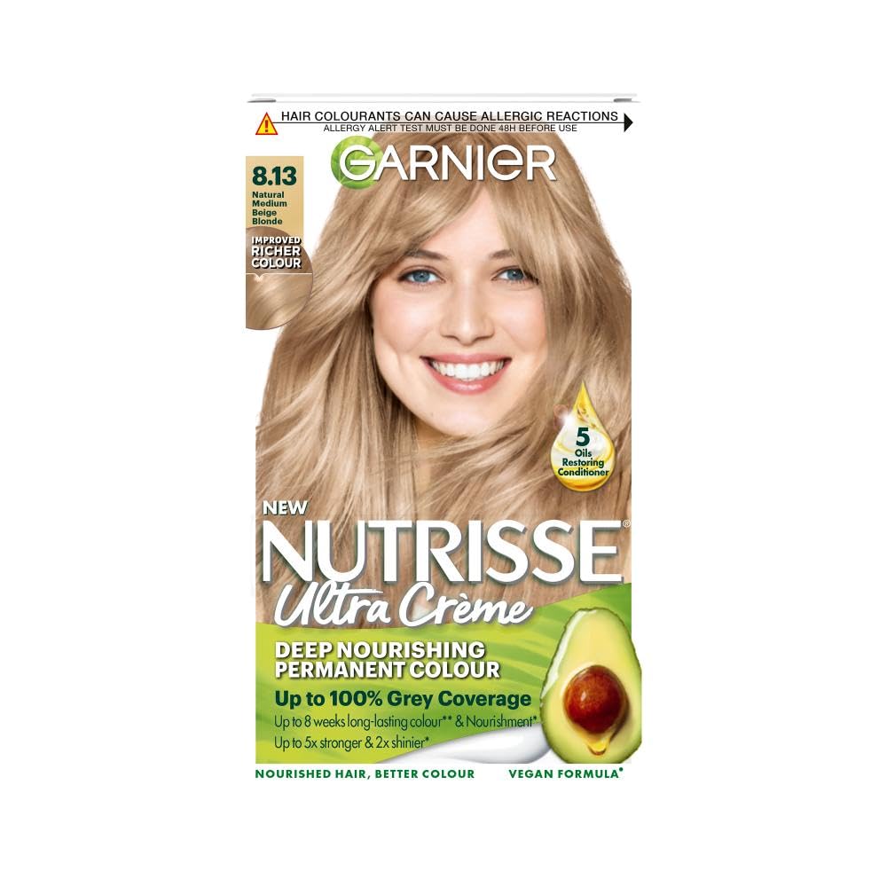 Garnier Nutrisse Ultra Color Permanent Hair Dye, 4.15 Iced Coffee Brown
