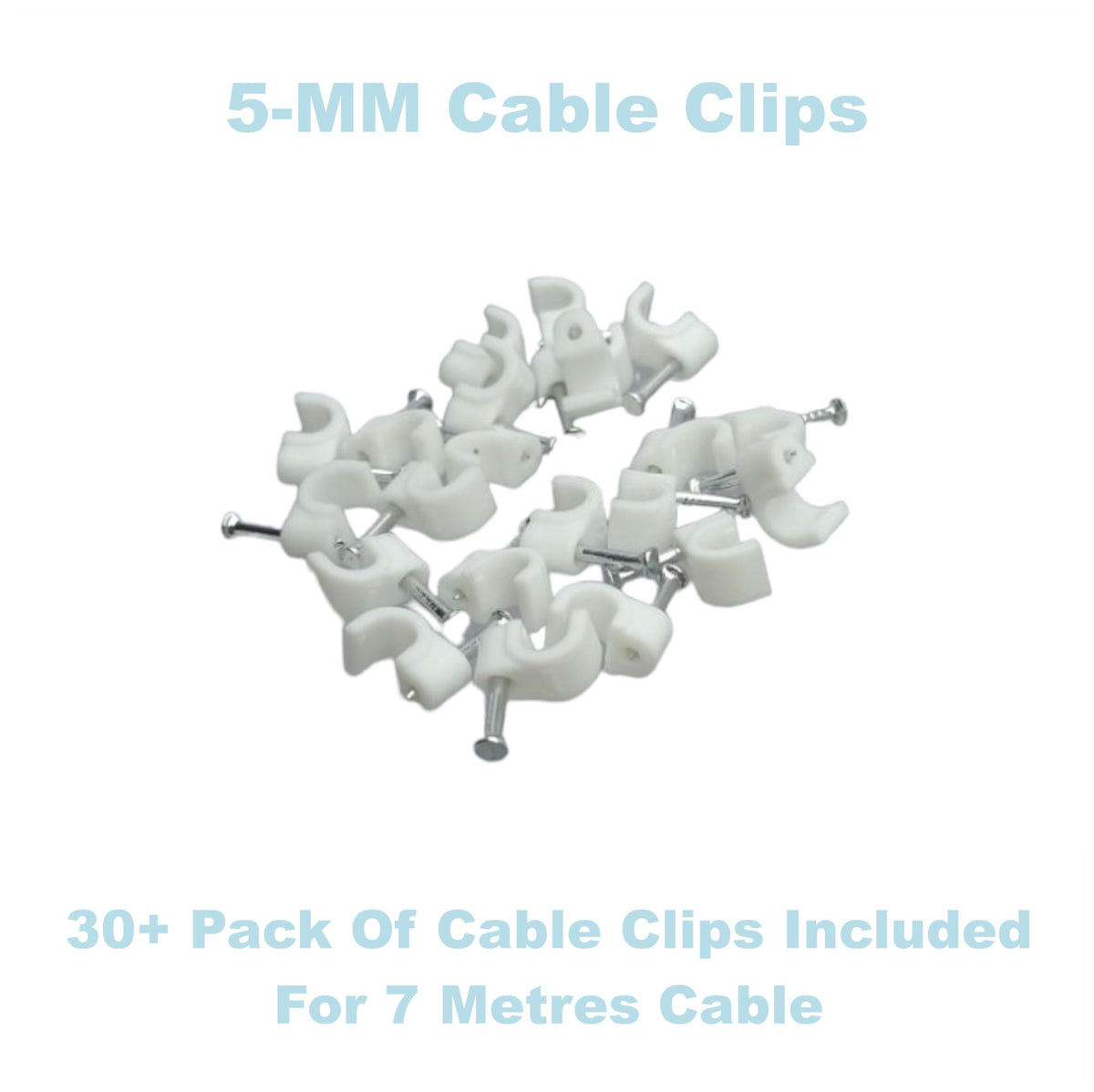 3C2V TV Coaxial Cable 8M - Nickel Plated RF Coax Extension Lead for Freesat, Aerial Socket, Freeview, Sat,DVD,VCR,SKY, Smart U-HD TV, Virgin, BT, Antenna Box, Y Splitter, Signal Booster 8.0 Meter