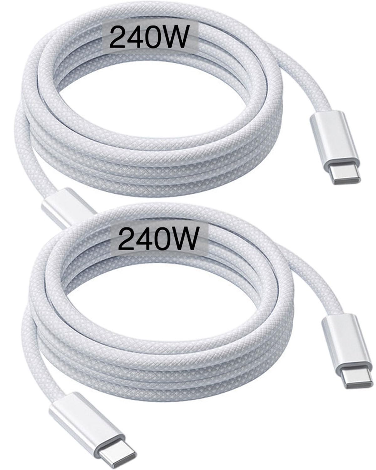 240W USB-C Charge Cable 2m, 6ft USB C to USB C Cable, Fast Charging Cord for Macbook Pro/Macbook Air/Neo, iPad Pro 12.9/11, 10th, iPad Air 5th/4th,Mini 7th/6th, iPhone 18/17/16/15/17e/Duo/Pro Max Lead