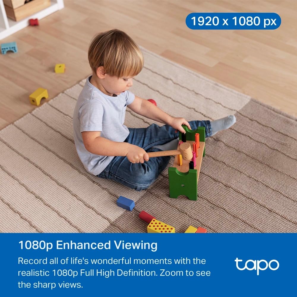 Tapo C200 Full HD Pan/Tilt Indoor Security Camera Pet Camera House Security