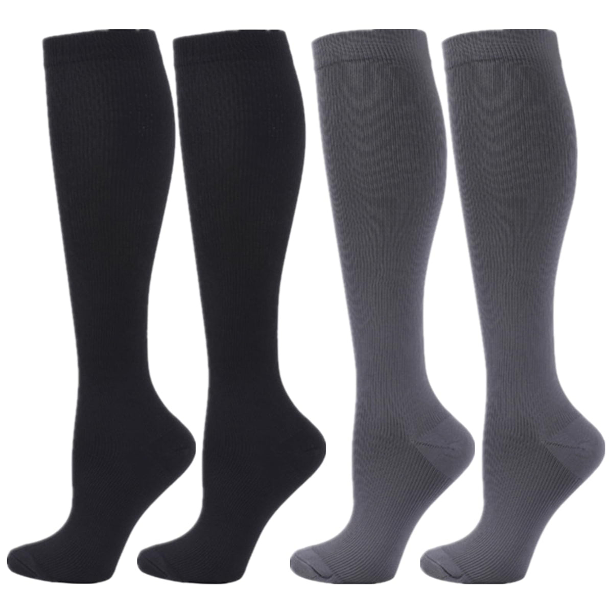Compression Socks for Women Men, 2/3/4/6 Pairs 20-25mmHg Knee High Socks Compression Stockings for Sport, Athletic, Edema, Diabetic, Varicose Veins, Travel, Pregnancy, Nursing