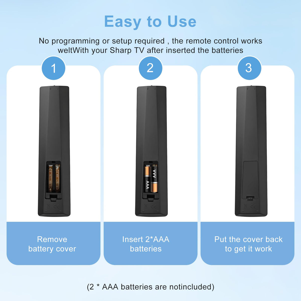 Replacement Hisense TV Remote Control for Hisense VIDAA 4K UHD FHD QLED LED LCD HDTV Smart TV Remote Replacement with 12 Shortcut Buttons, No Setup Required