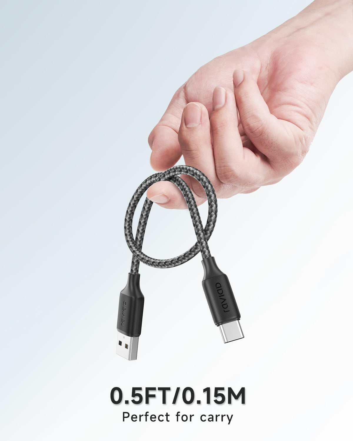 RAVIAD USB C Charger Cable 3M Long Type C Cable Fast Charging 3.1A Braided