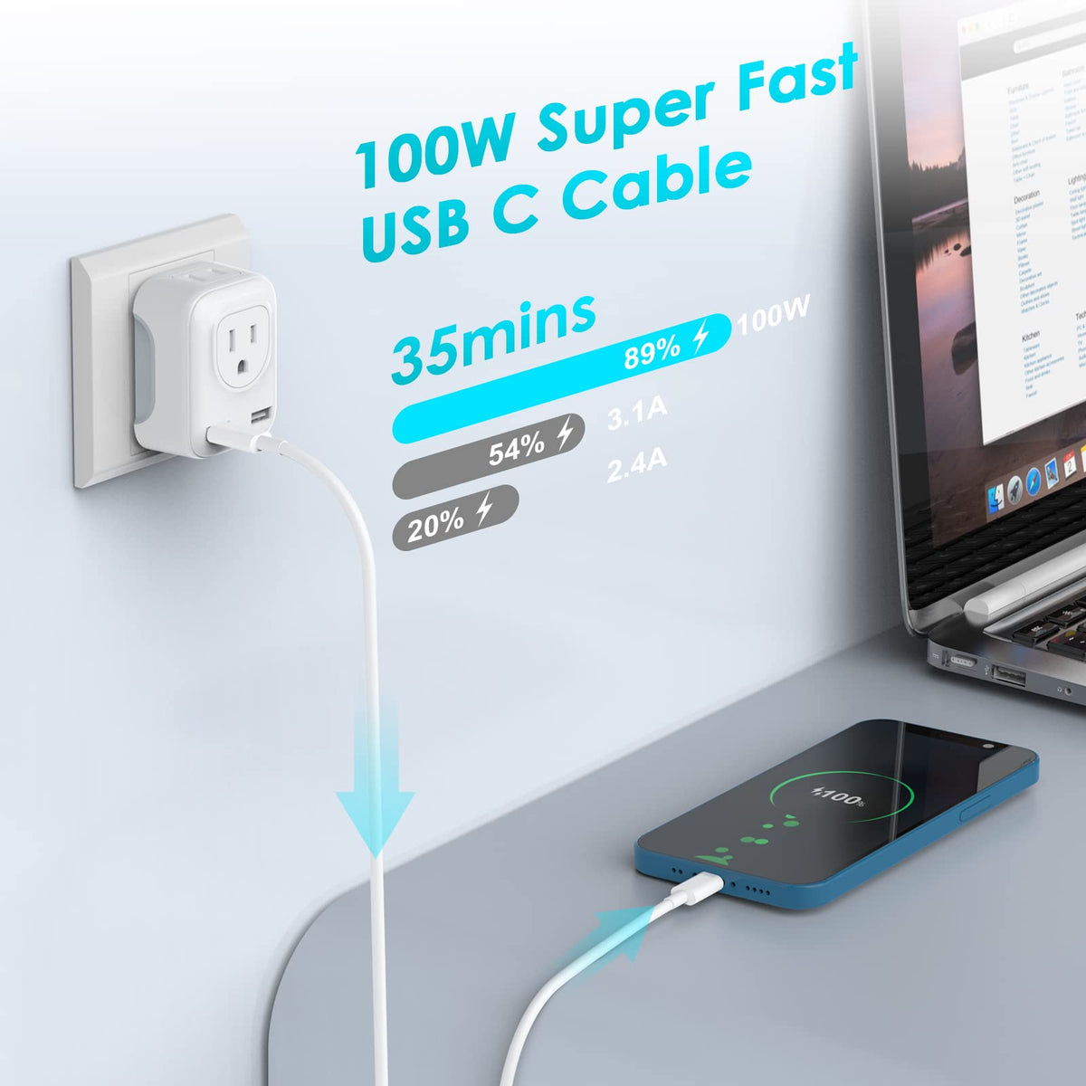 USB C Charger Cable 3M,3Pack10FT USBC to USBC Cable 60W Type C Charger