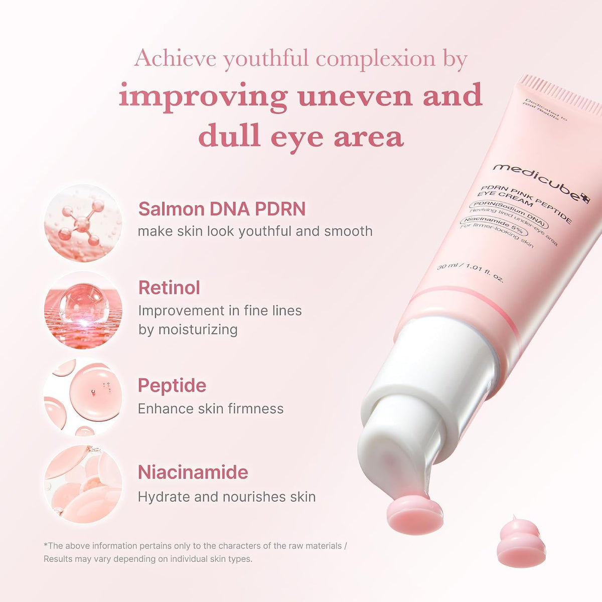 medicube Eye Cream with Deep Reviving Peptide for Fine Lines Care