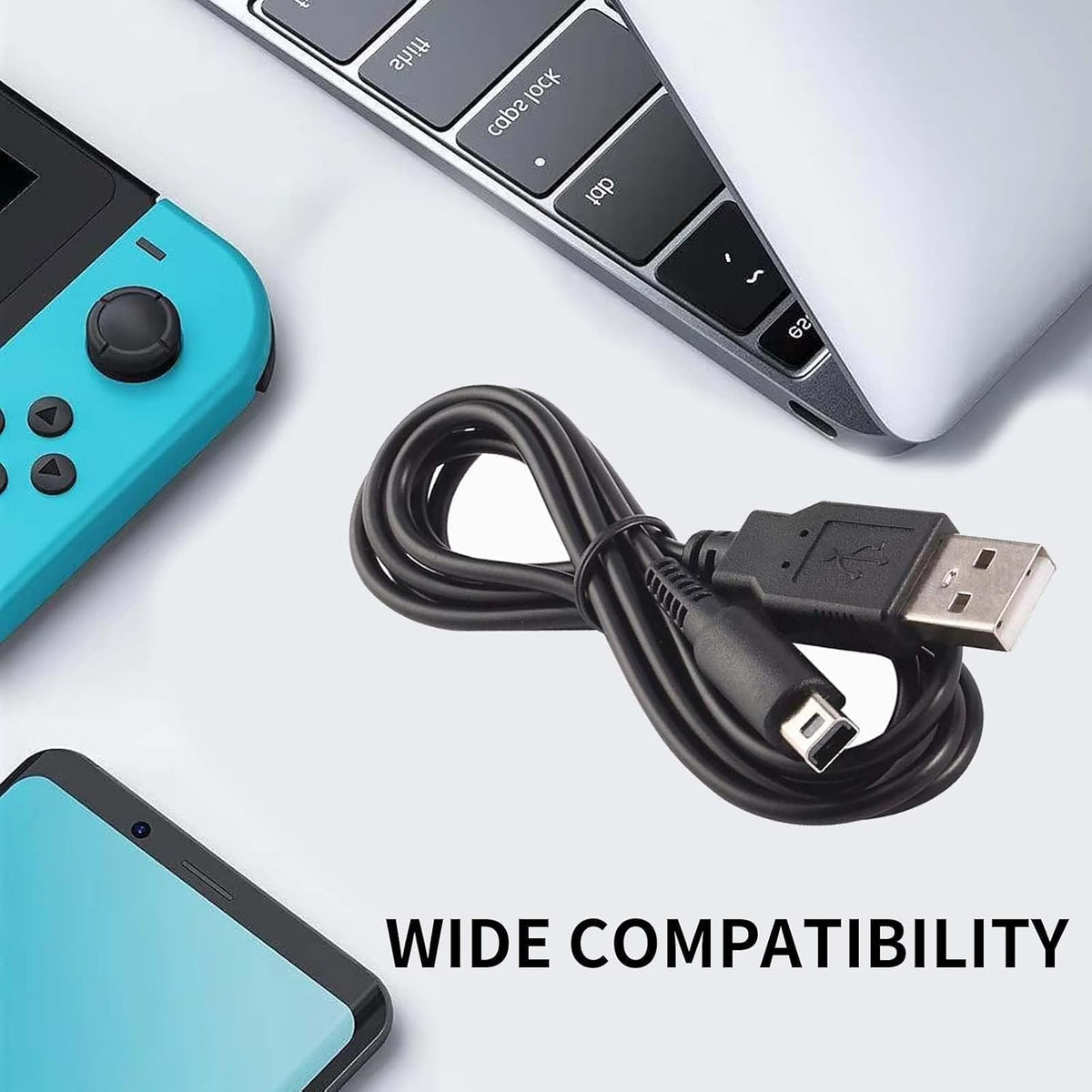 USB to DSi 3DS XL Universal Charging Cable Power Cord Adapter 1 PCS 1.2m