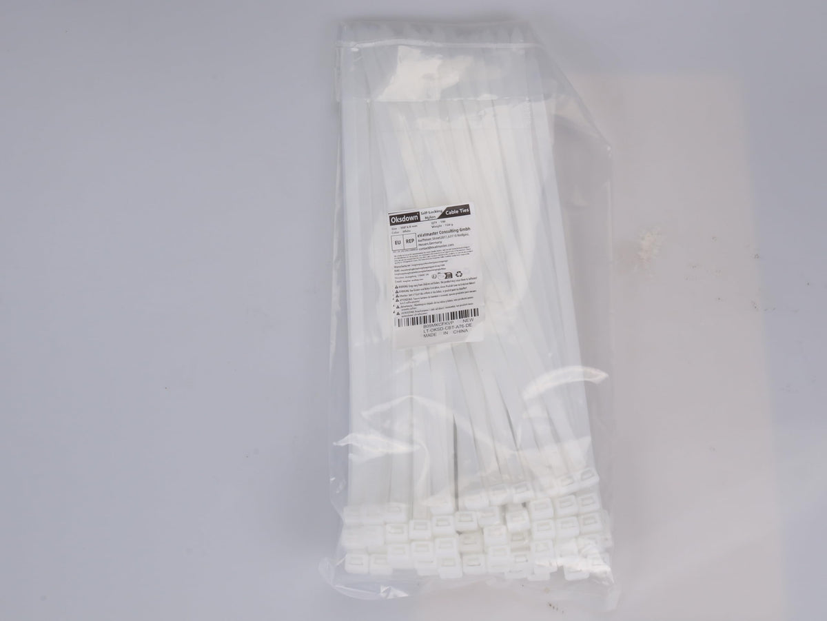 100 Pack Yellow Plastic Cable Ties 300mm×3.6mm Heavy Duty Strong Nylon Premium Self Locking 12 inch/30 cm Long Zip Tie Wraps