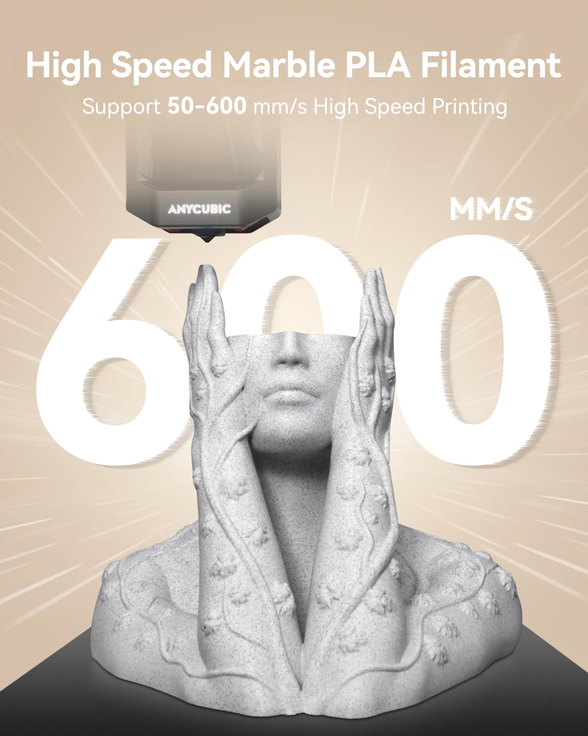 SUNLU 4KG Silk 2.0 PLA Filament 1.75, Gold+Silver+Titanium Steel+Copper Red