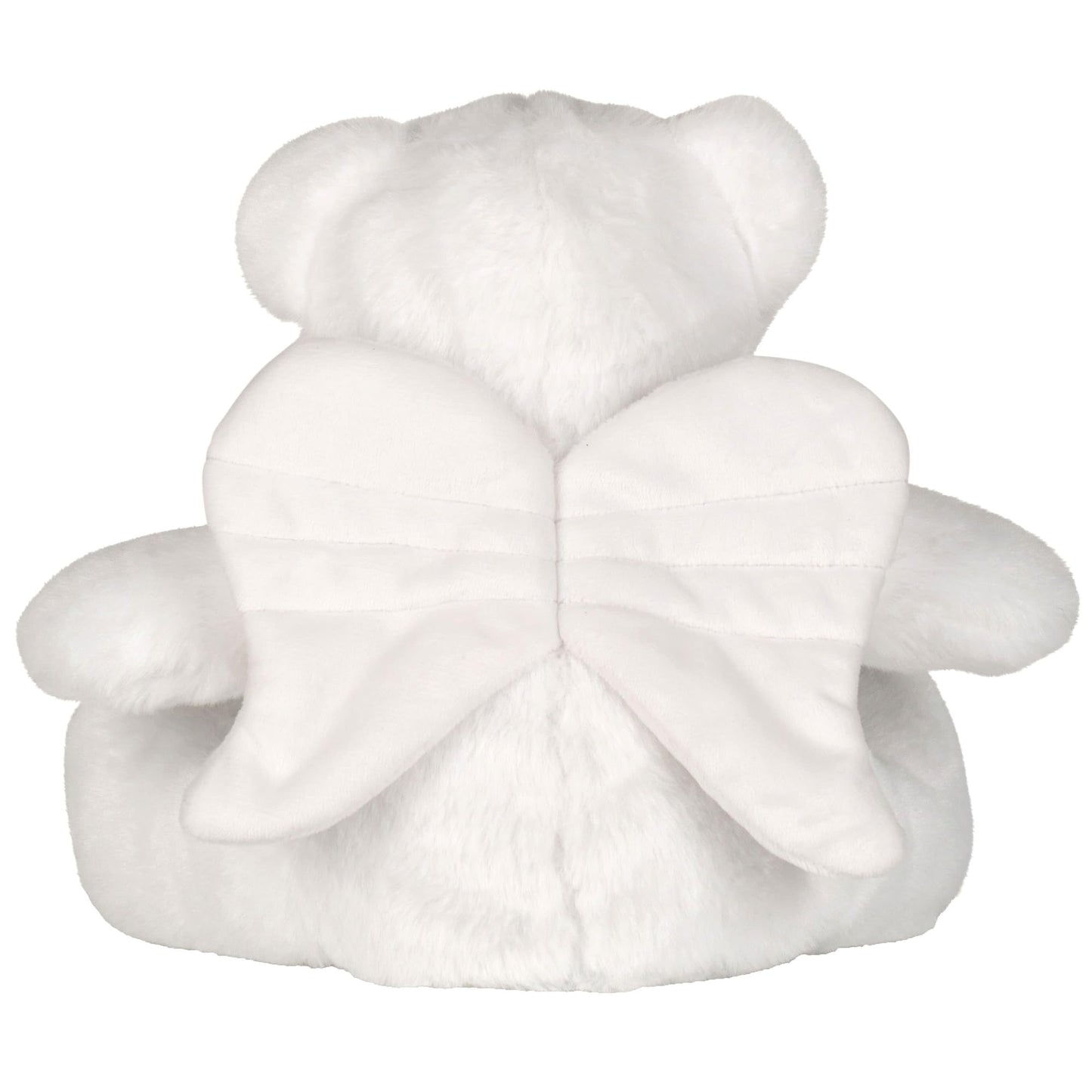 Personalised Memory Teddy Bear with Heart-Shaped Photo – “A Cuddle From Heaven” Keepsake Gift – 28 Bear Styles – Add Your Text & Choose Colour – Custom Memorial Bear (White Angel Teddy)