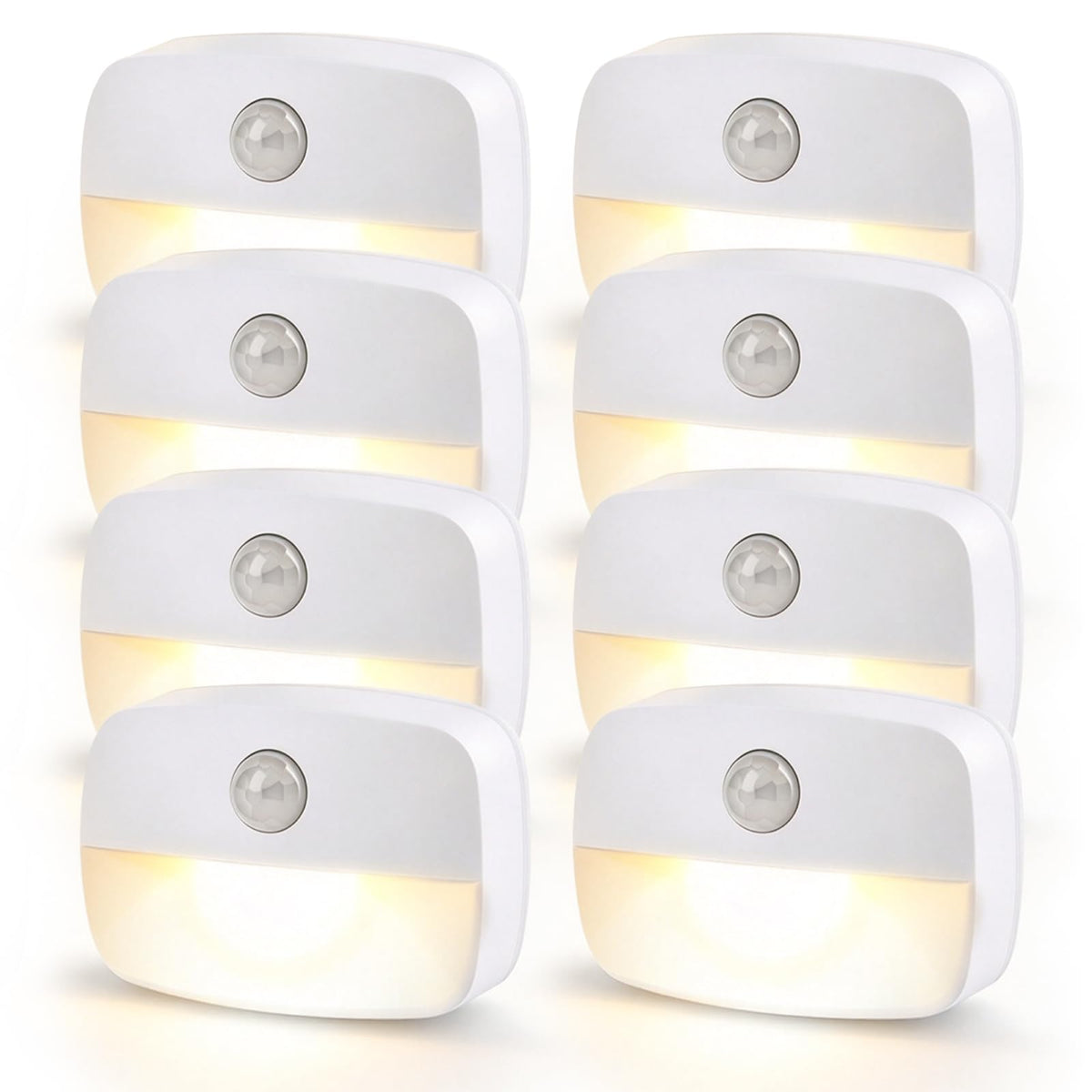 Motion Sensor Night Light, (4 Pack) Warm White Night Light Indoor Lamps