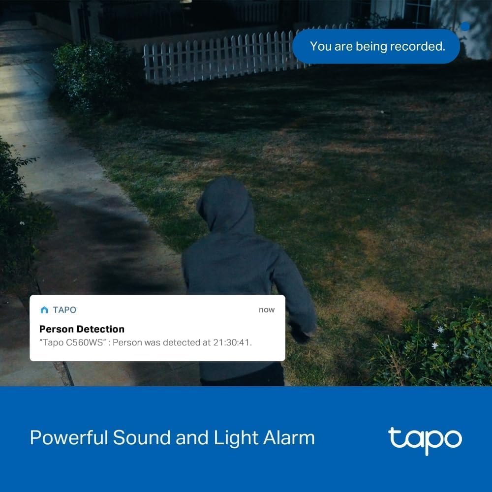 Tapo TP-Link C500 Outdoor Wi-Fi Security Camera, 360° FHD 1080P with Night Vision, Two-Way Audio, Cloud Video Recording, Works with Alexa