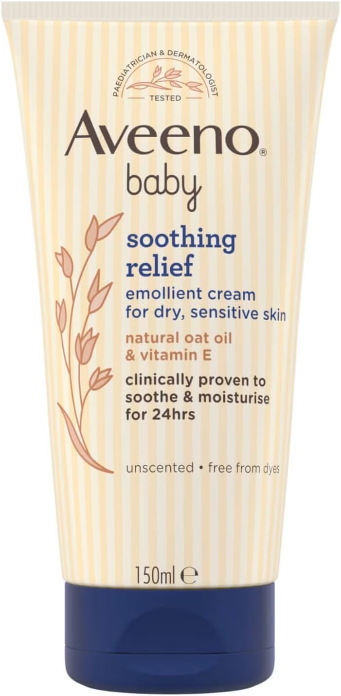 Aveeno Baby Soothing Relief Emollient Cream for Sensitive Skin (1 x 150ml)