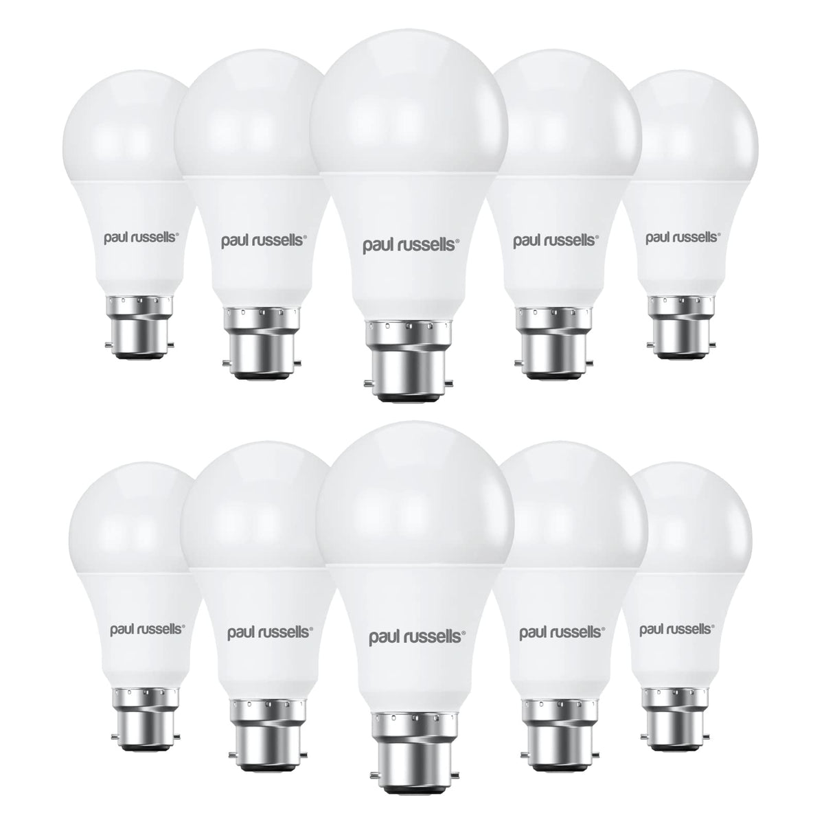 paul russells LED GLS - Dimmable Bayonet Light, 14W 1521 Lumens B22 A70 LED Bulbs, 100w Equivalent, 6500K Daylight, Dimmer Standard BC Energy Saving Ceiling Lightbulbs, 2 Pack