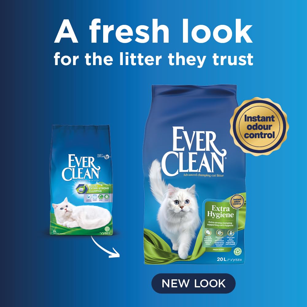 Ever Clean Clumping Cat Litter Extra Strong Clumping Cat Litter, Scented for Long-lasting freshness, 10L