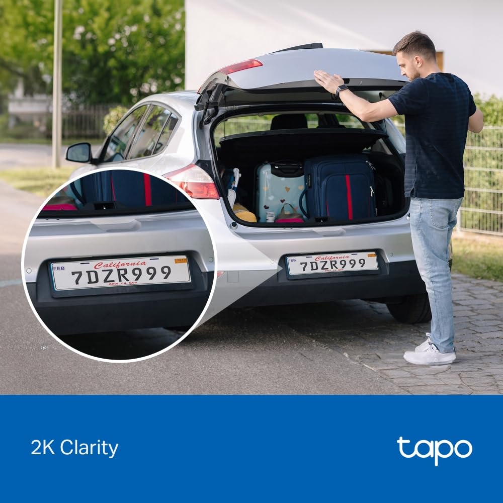 Tapo 2K QHD Wireless Indoor/Outdoor Smart Security Camera