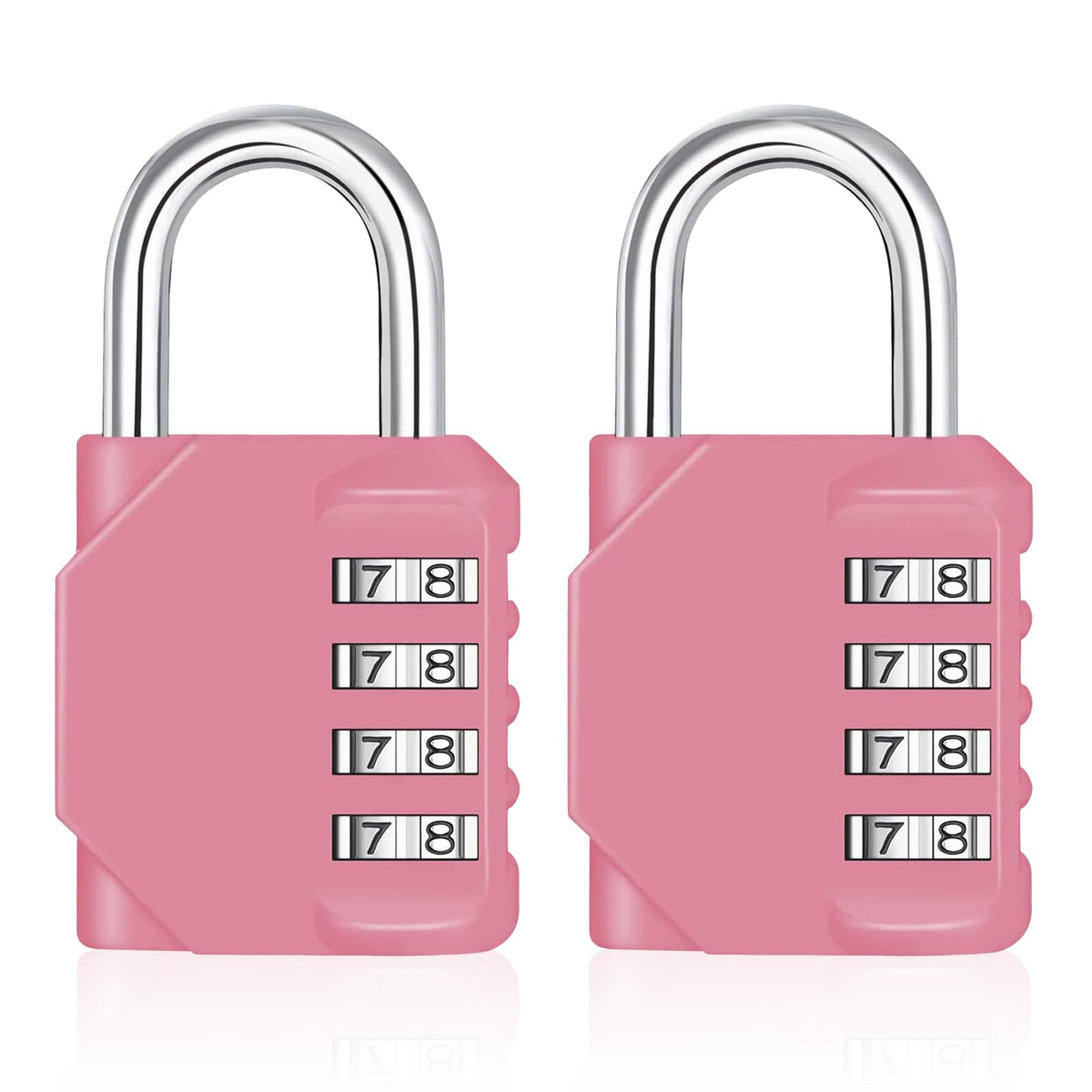 ZHEGE Combination Padlock, 4 Digit Coded Padlock (Sky Blue)