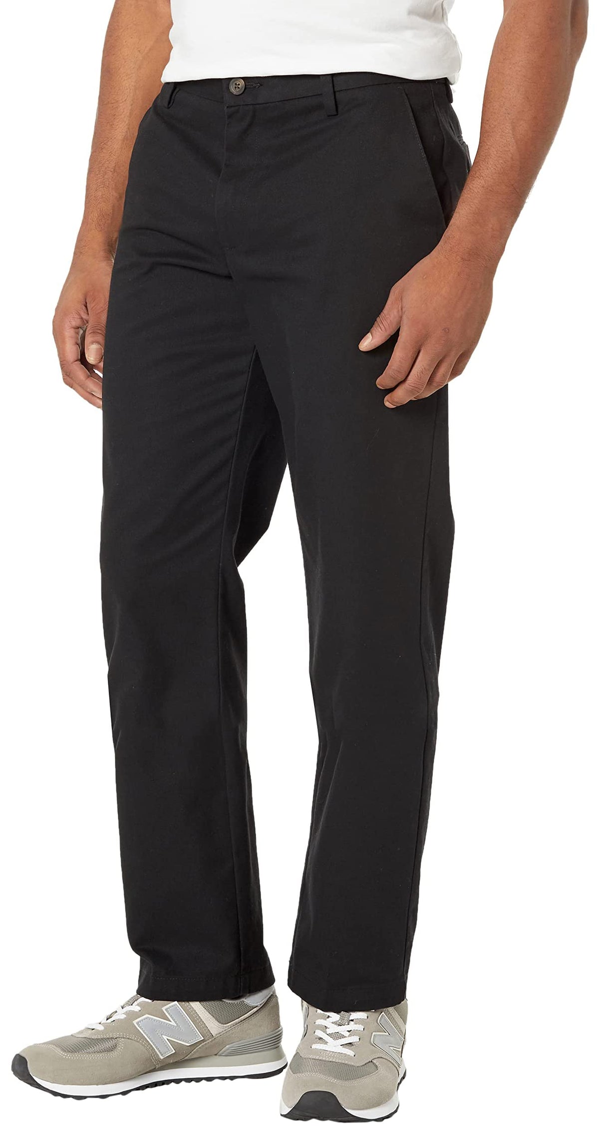 Amazon Essentials Men's Straight Fit Wrinkle-Resistant Flat-Front Casual Chino Trousers