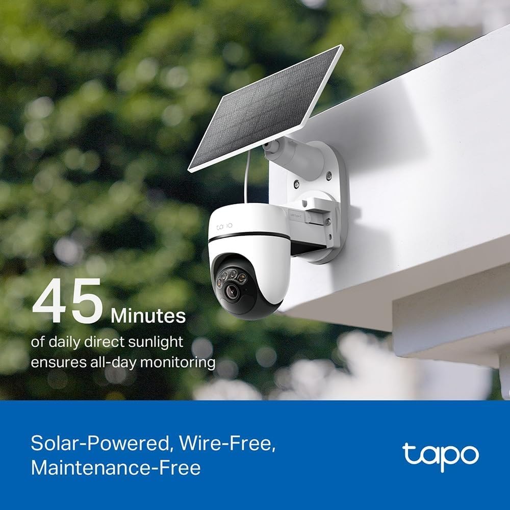 Tapo TC90 KIT 2K 3MP Solar Pan/Tilt Outdoor Security Camera Wireless