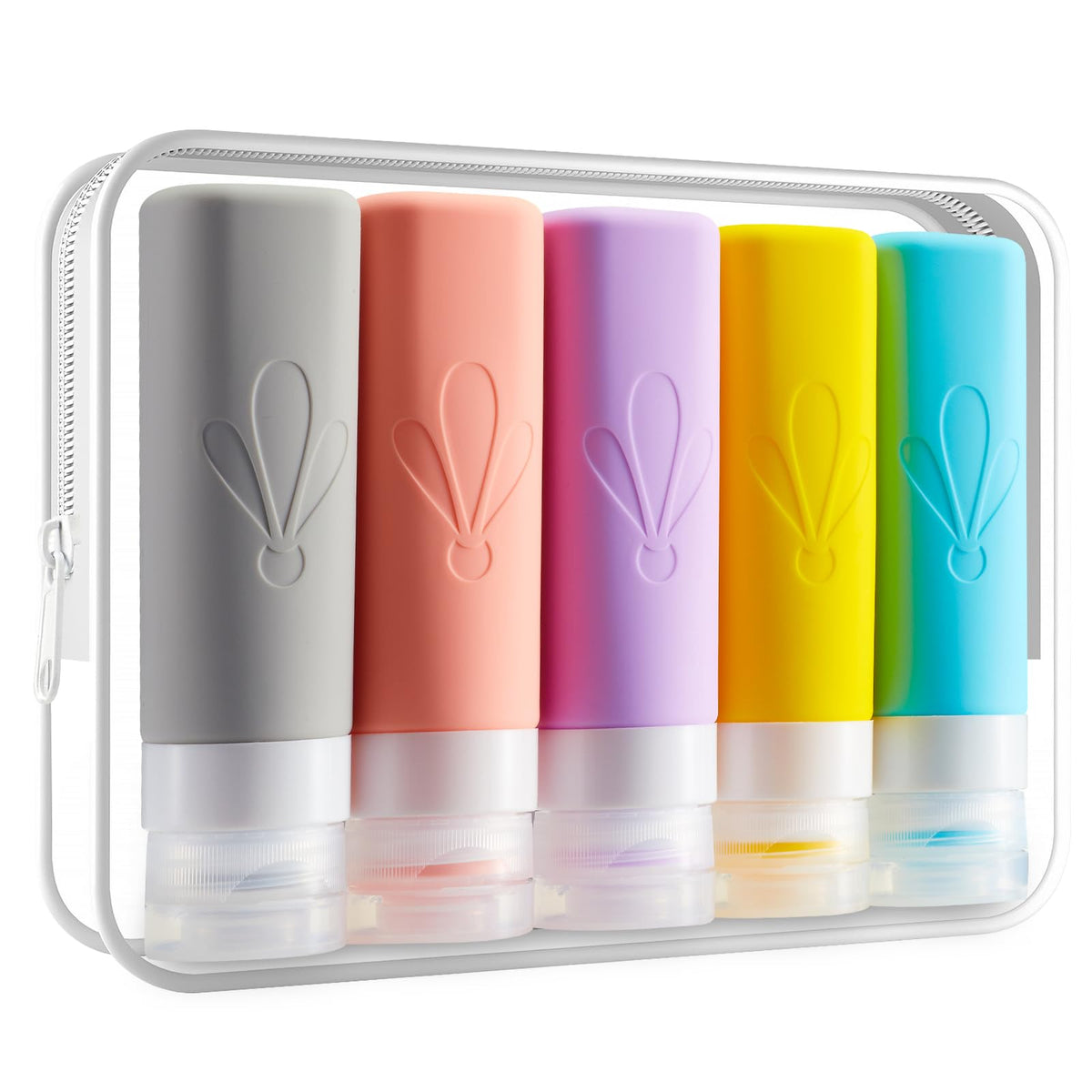 INSFIT Travel Bottles for Toiletries, 17 Pack Leakproof Travel Size Toiletries, Airplane Travel Essentials, Holiday Essentials for Women and Men with Labels/Clear Bag