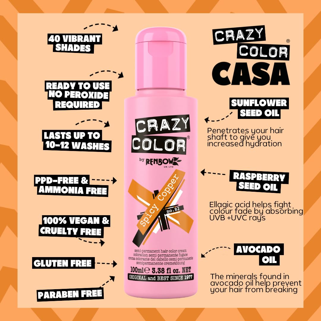 Crazy Color Cyclamen Pink Hair Dye 100ml