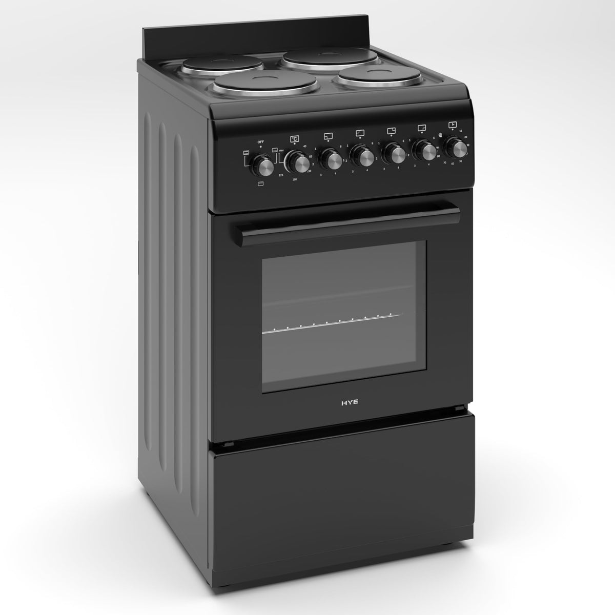 HYE 50cm Freestanding Cooker - Electric Cooker with Kitchen Stove, white