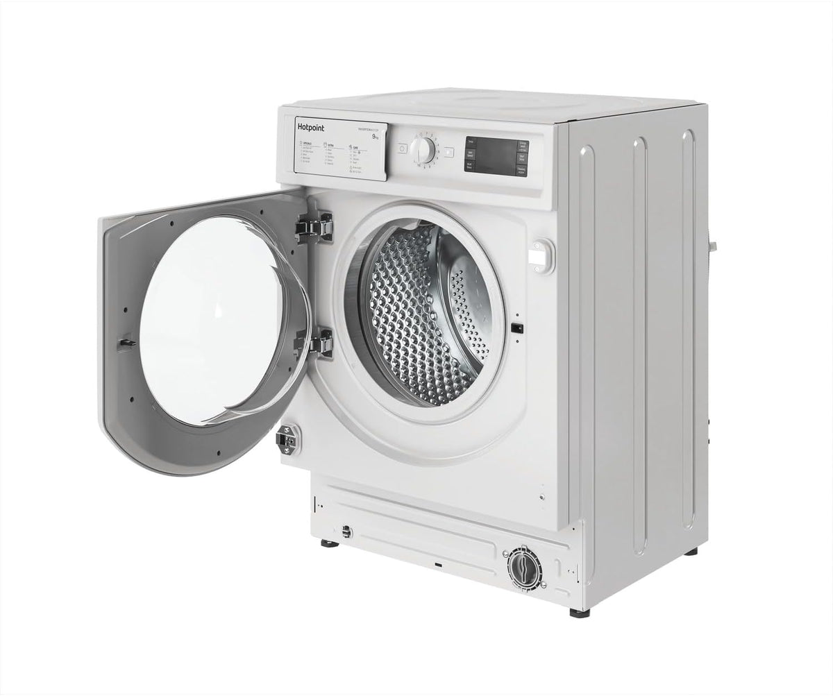 Hotpoint Anti-stain Integrated Washing Machine - White - 9kg - 1400rpm - B Rated - BI WMHG 91485 UK