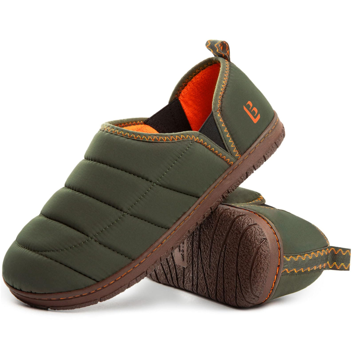 LongBay Mens Indoor Outdoor Slippers Memory Foam House Camping Shoes Gift